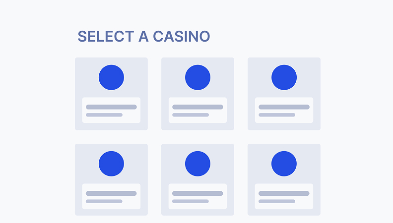 Step 1: Choose a suitable online casino and create an account.